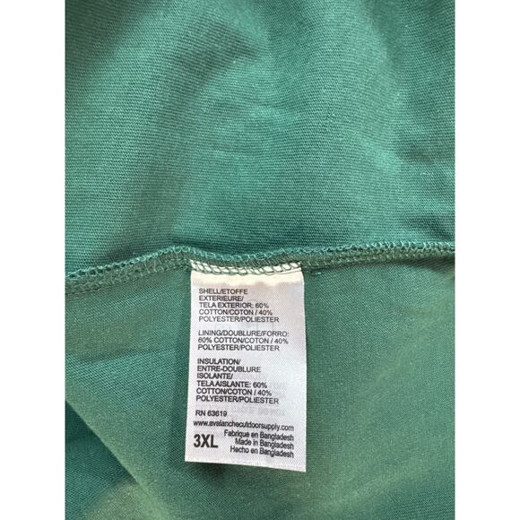 NWT Avalanche Long Sleeve Shirt Wind Resistant Crewneck Green Size 3XL - Picture 9 of 9